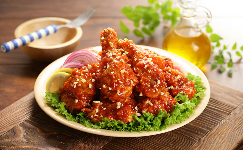 叫了个炸鸡店审美能力强